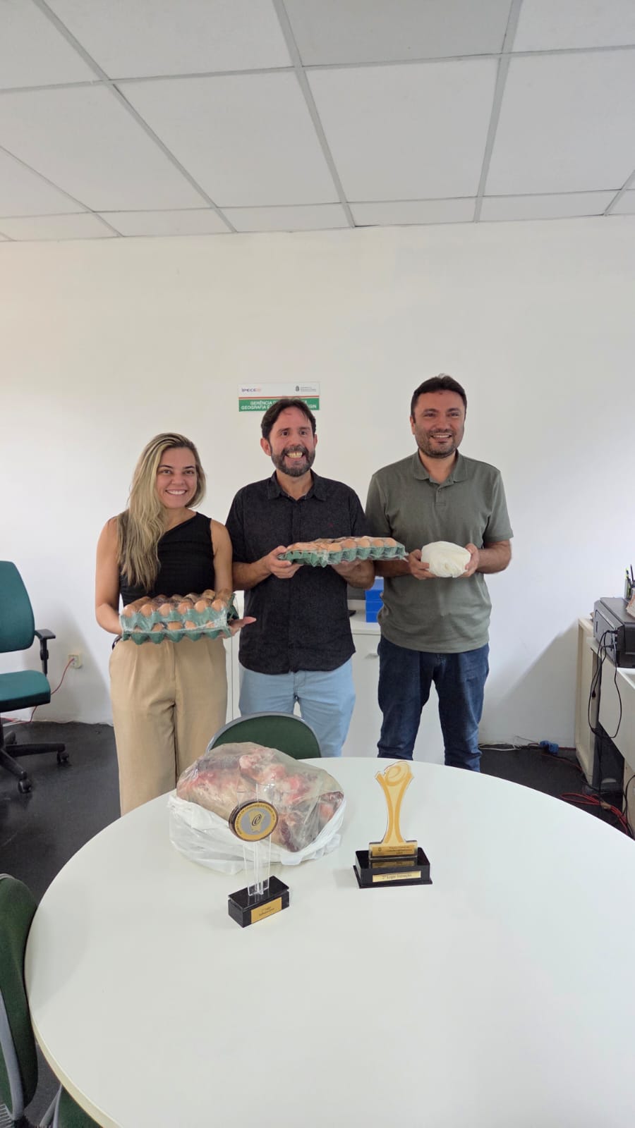 Foto da entrega da premiação